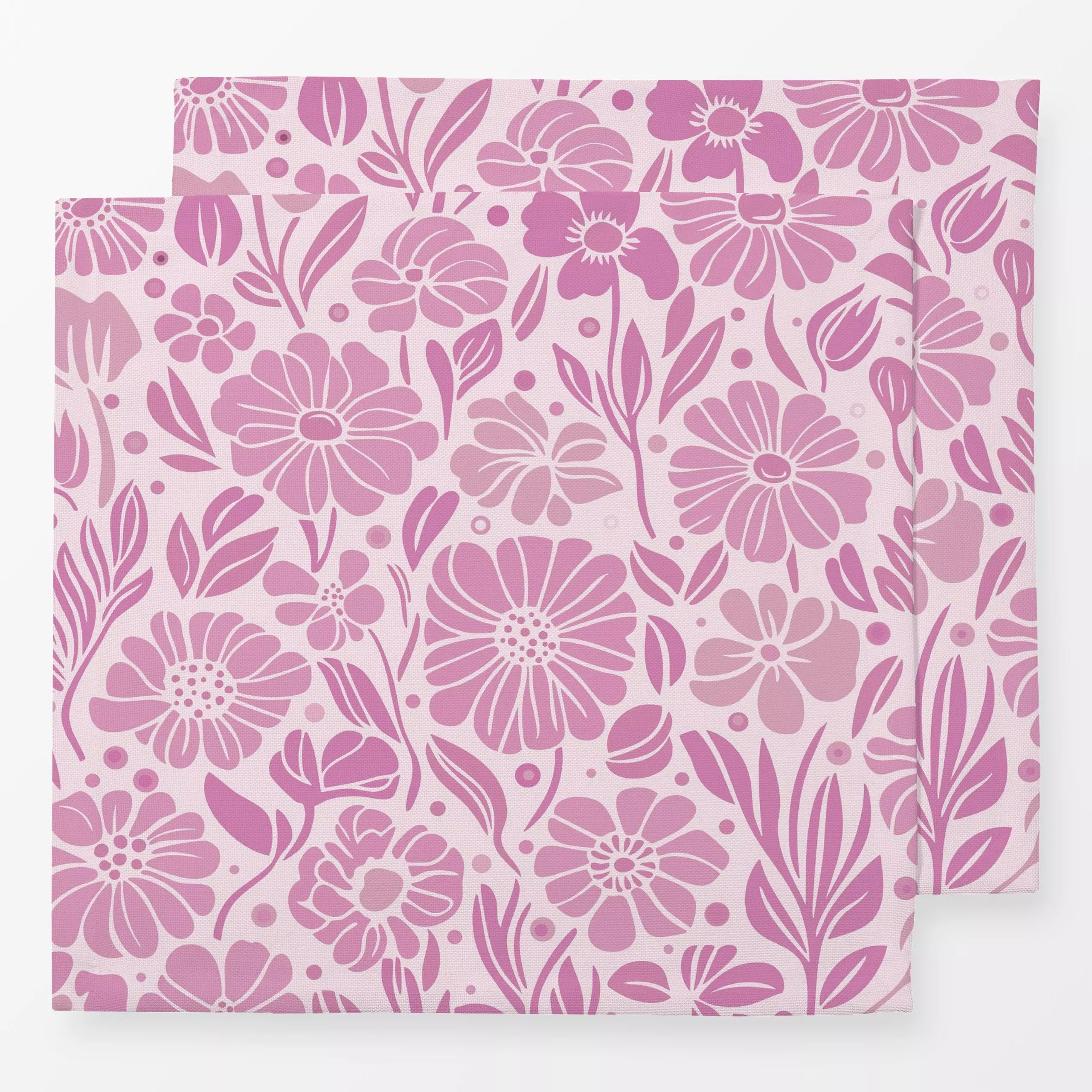 Servietten Endless Summer Faded Pink - Blumen & Florales, Pflanzen & Botanik - von „Andrea Haase"; Natur, Sommerblumen, Somm...