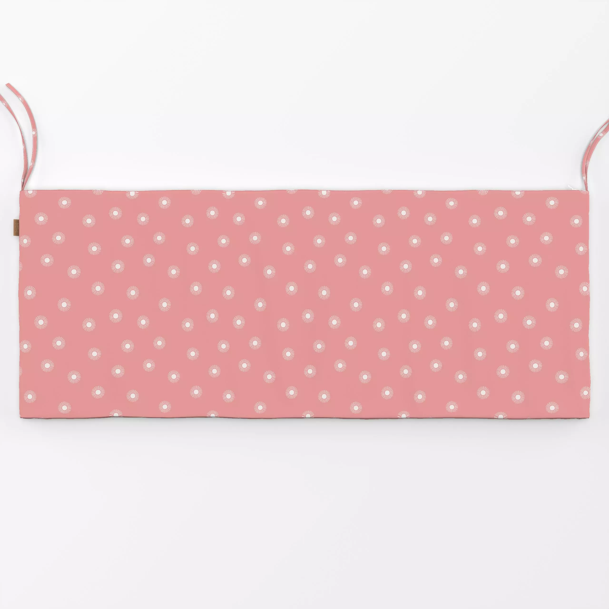 Bankauflage Sonne Muster Koralle - Sommer, Symbole & Muster - von „Kathrin Woo"; Punkte, Dots, Sommer, summer, gepunktet, De...