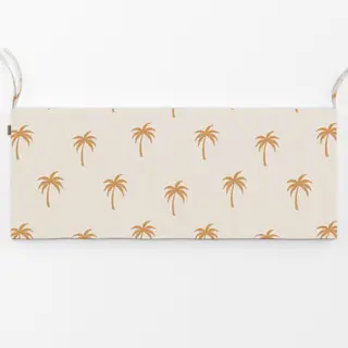 Bankauflage beige palmen