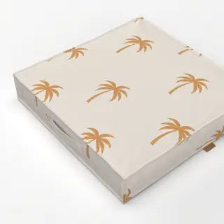 Bodenkissen beige palmen