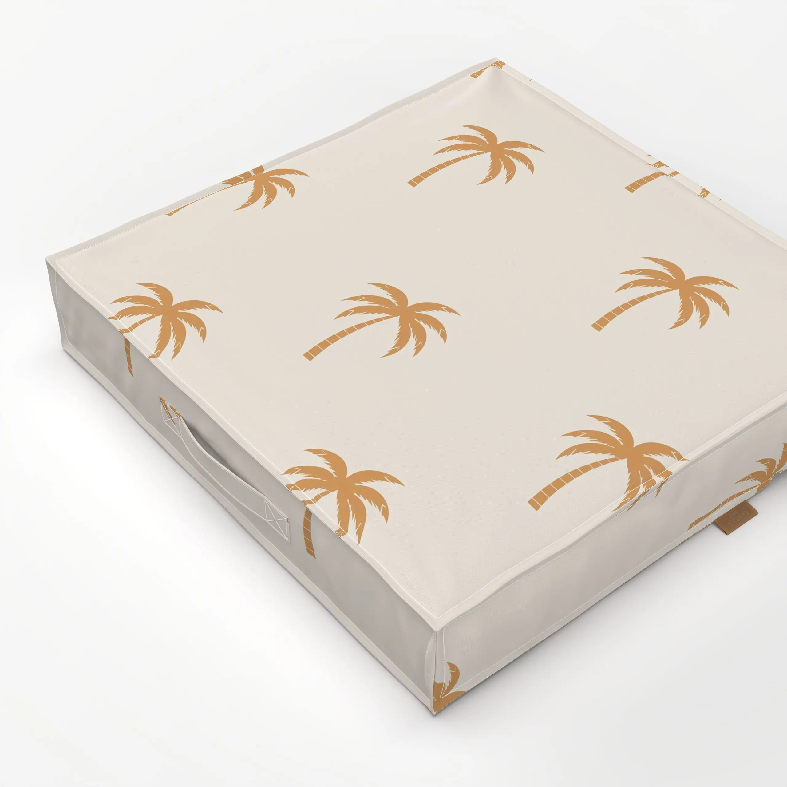 Bodenkissen beige palmen - Sommer, Pflanzen & Botanik - von „Sara Maria"; boho, hippie, Natur, Palmen, tropical, Sommer, Nor...
