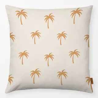 Kissen beige palmen