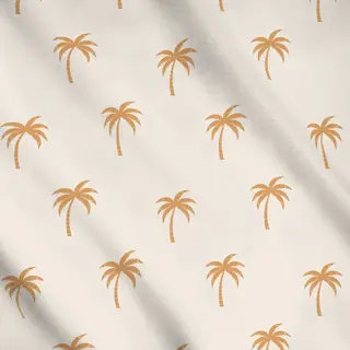 Meterware beige palmen