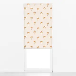 Raffrollo beige palmen