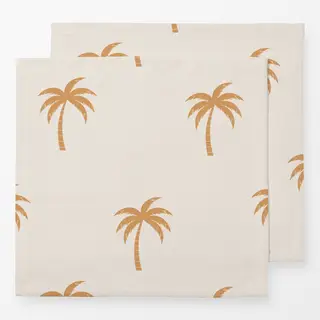 Servietten beige palmen
