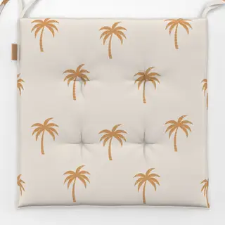 Sitzkissen beige palmen
