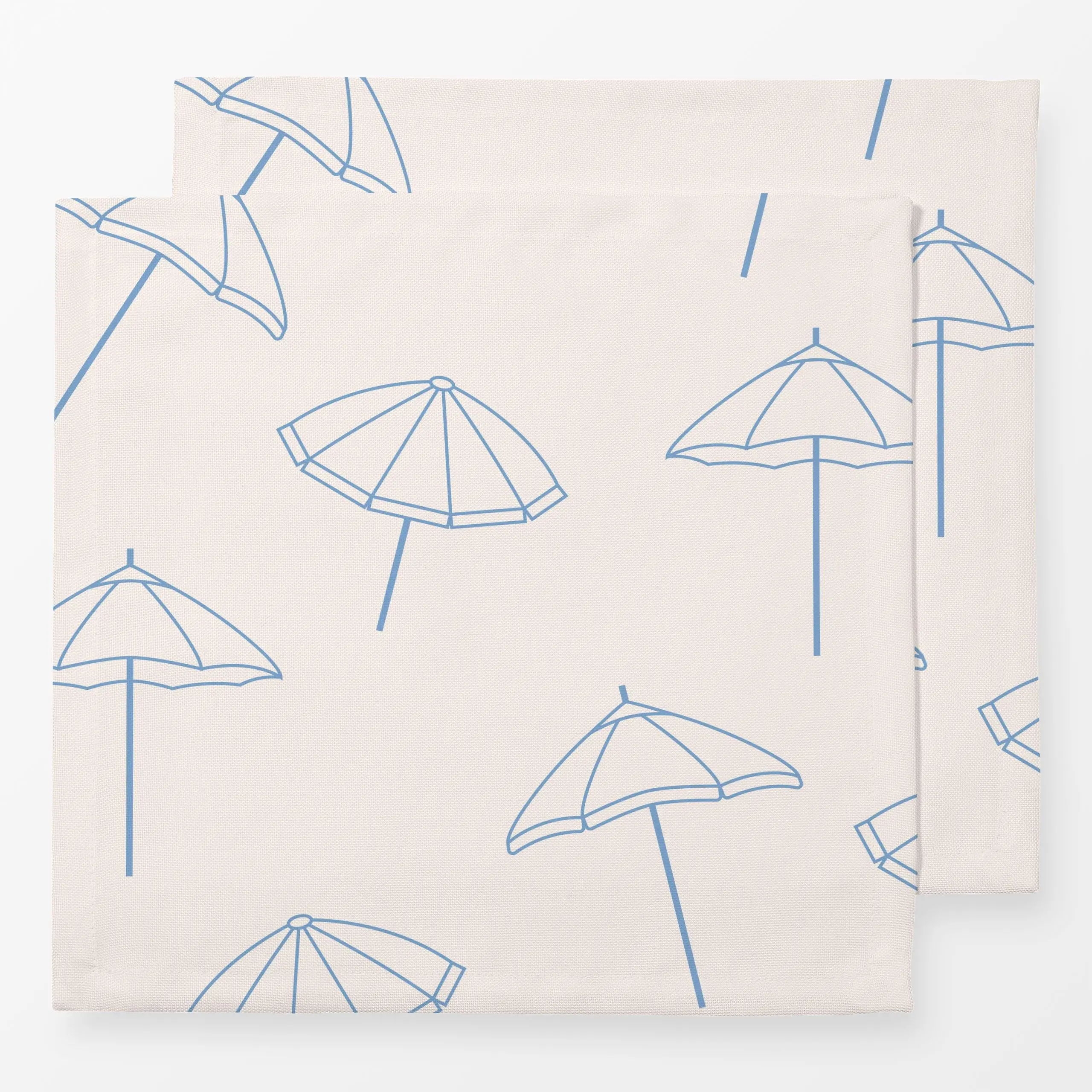 Servietten Parasol Pattern - Sommer - von „Jana Moßmann"; Strand, Sommer, blau, pattern, Sonnenschirm, sonnenschirme, janamo...