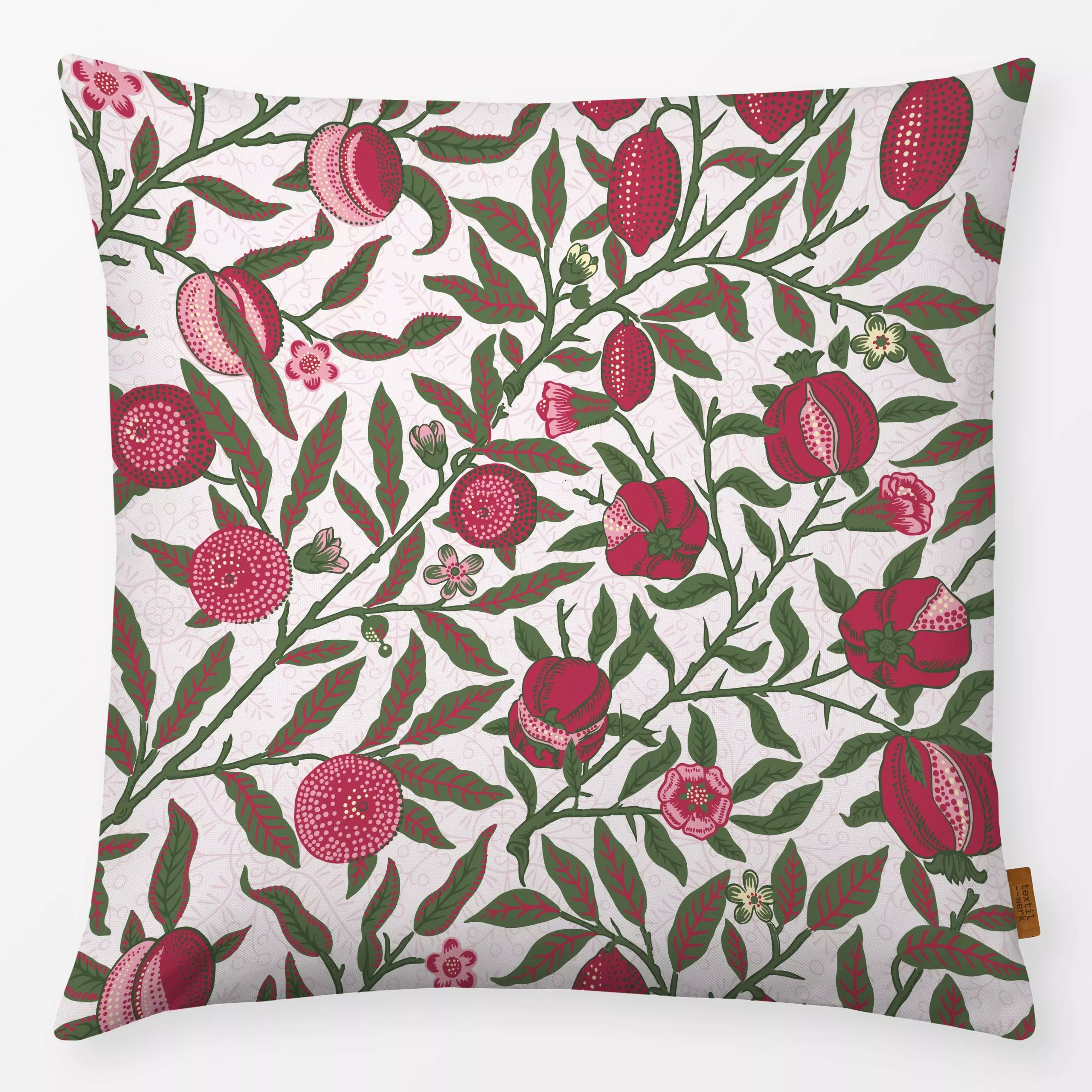 Kissen Pomegranate William Morris 1 - Blumen & Florales, Pflanzen & Botanik, Retro & Vintage - von „Uta Naumann"; Trockenblu...