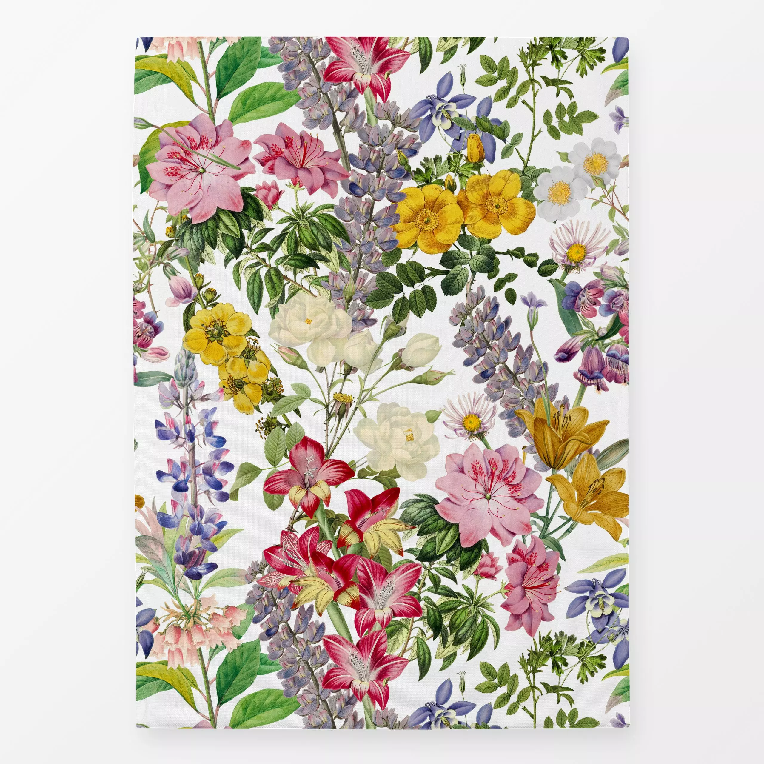 Geschirrtücher Vintage Frühlingsblumen - Blumen & Florales, Pflanzen & Botanik - von „Uta Naumann"; boho, Blumen, Garten, Bl...