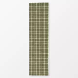 Tischläufer Karo Grün Beige