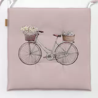 Sitzkissen Coquette Fahrrad mit Blumen