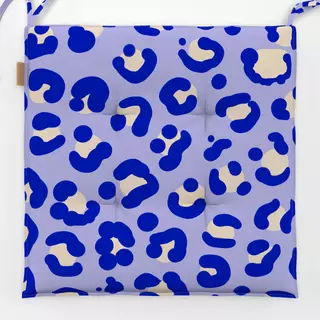 Sitzkissen Leopardenmuster lila blau