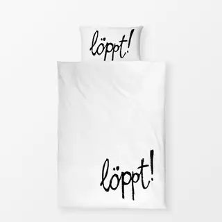 Bettwäsche Löppt! weiß