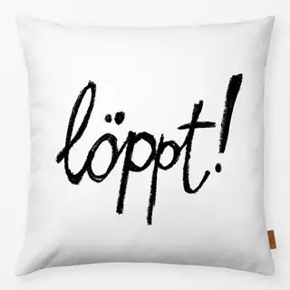 Kissen Löppt! weiß