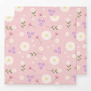 Servietten Blumenmuster Rosa