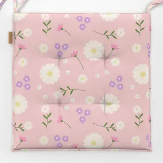 Sitzkissen Blumenmuster Rosa