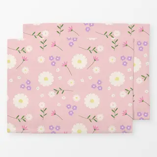 Tischset Blumenmuster Rosa