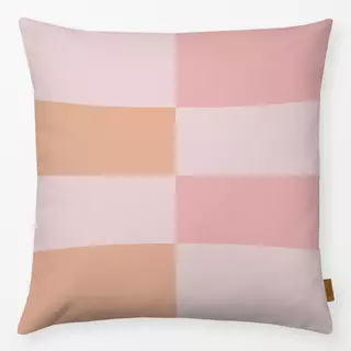 Kissen Streifen versetzt rosa