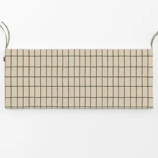 Bankauflage hohes Herbst Karo beige grün