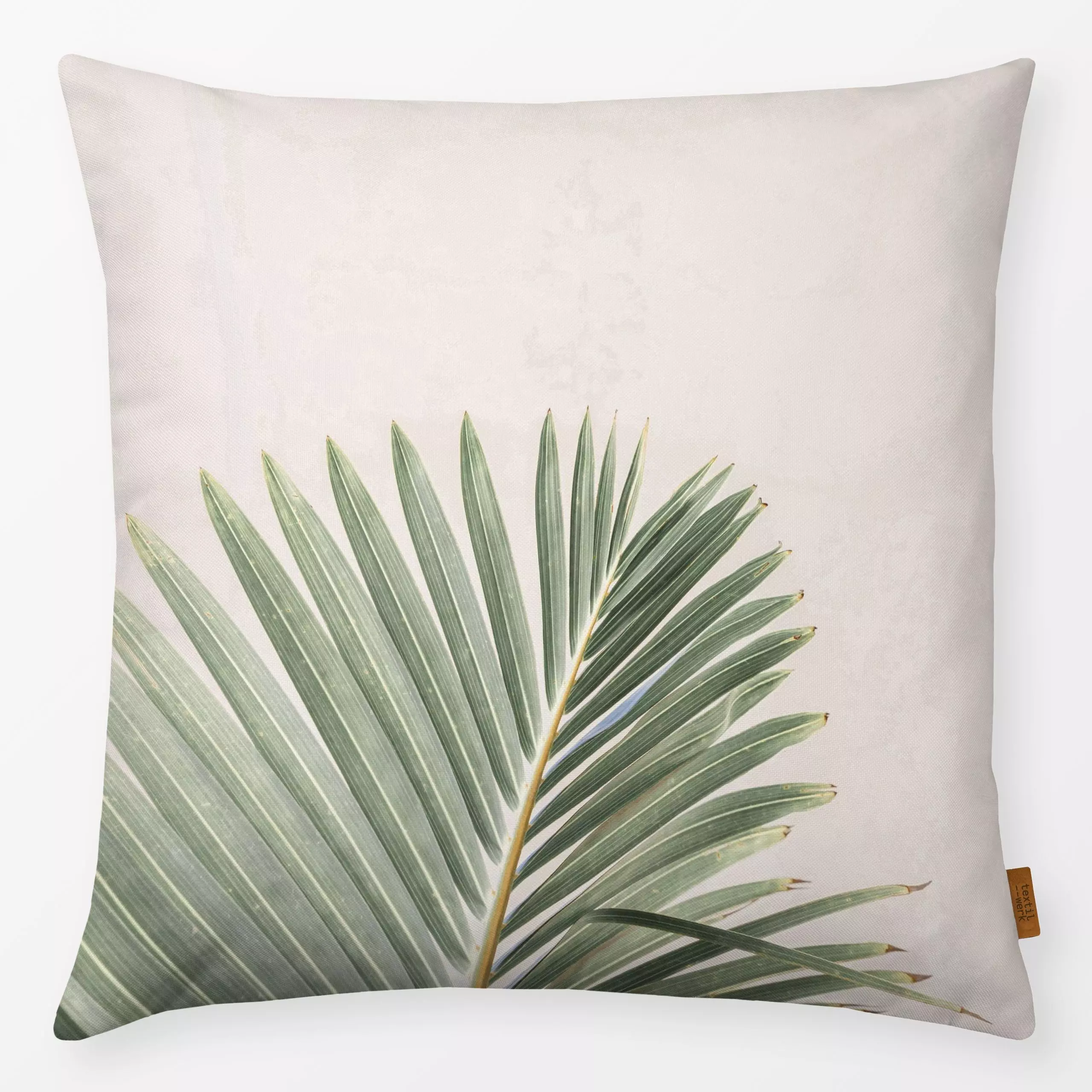 Kissen La Palma - Pflanzen & Botanik - von „Sisi and Seb"; Palmen, tropical, mediterran, palmenblatt, spanien