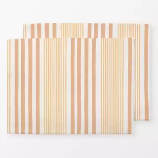 Tischset Slow stripes peach