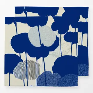 Servietten Fleurs Bleues