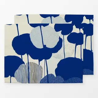 Tischset Fleurs Bleues