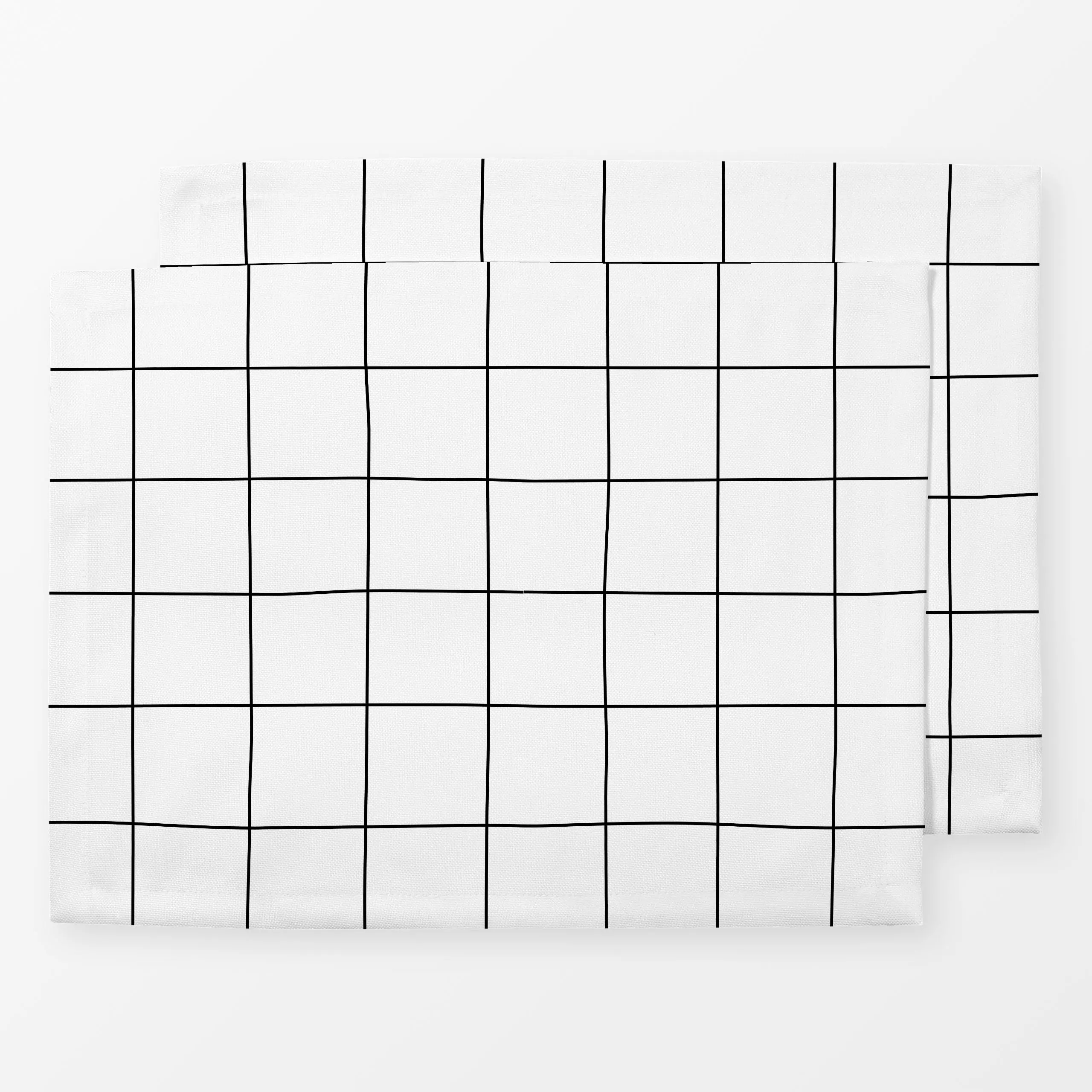 Tischset Karo schwarz weiß, gemustert, Ostern, von Andrea Liesert