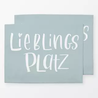 Tischset Lieblingsplatz Mint
