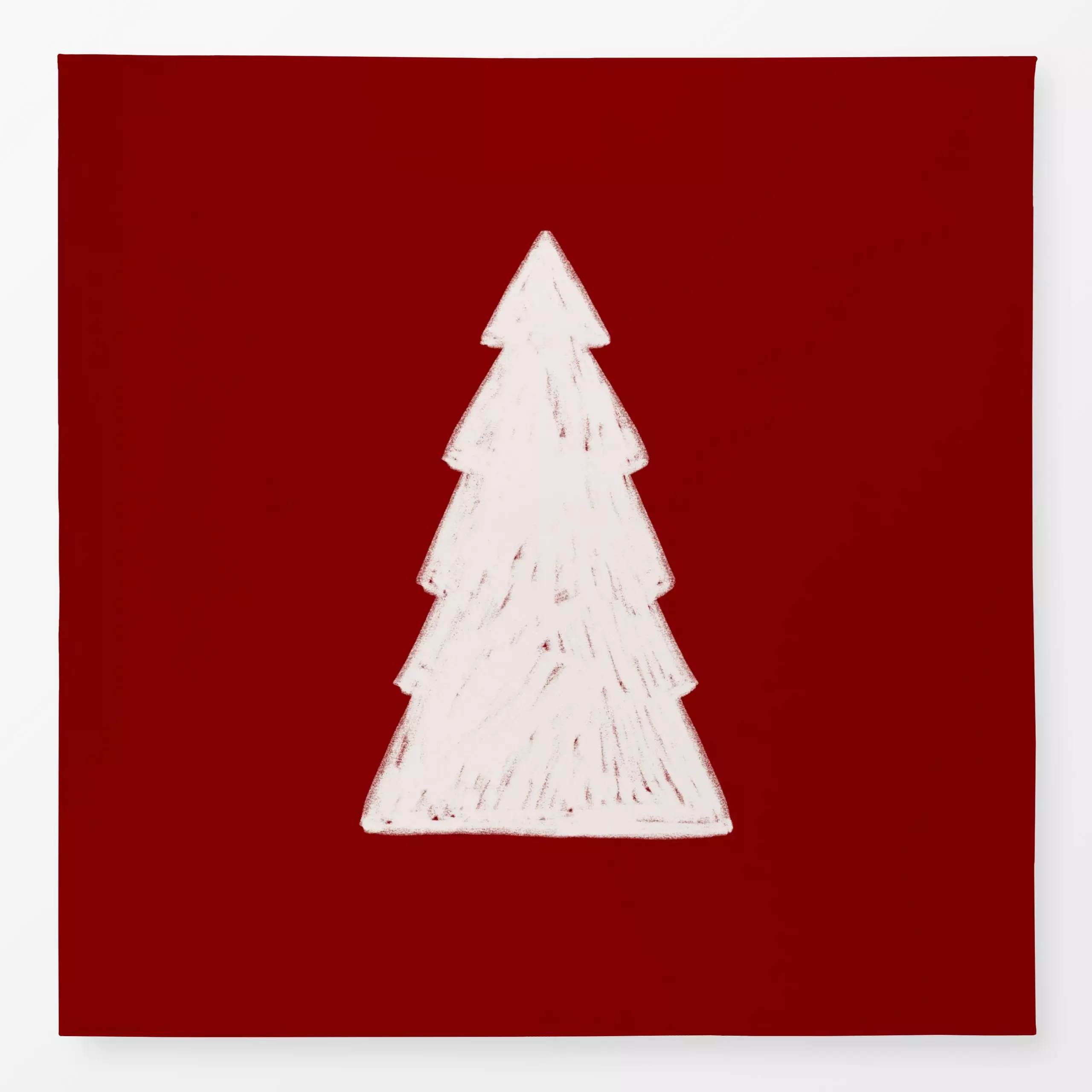 Tischdecke Tree red - Weihnachten, Winter - von „Kruth Design"; Tanne, Tannenbaum, Weihnachtsbaum, weihnachtlich, Weihnachts...