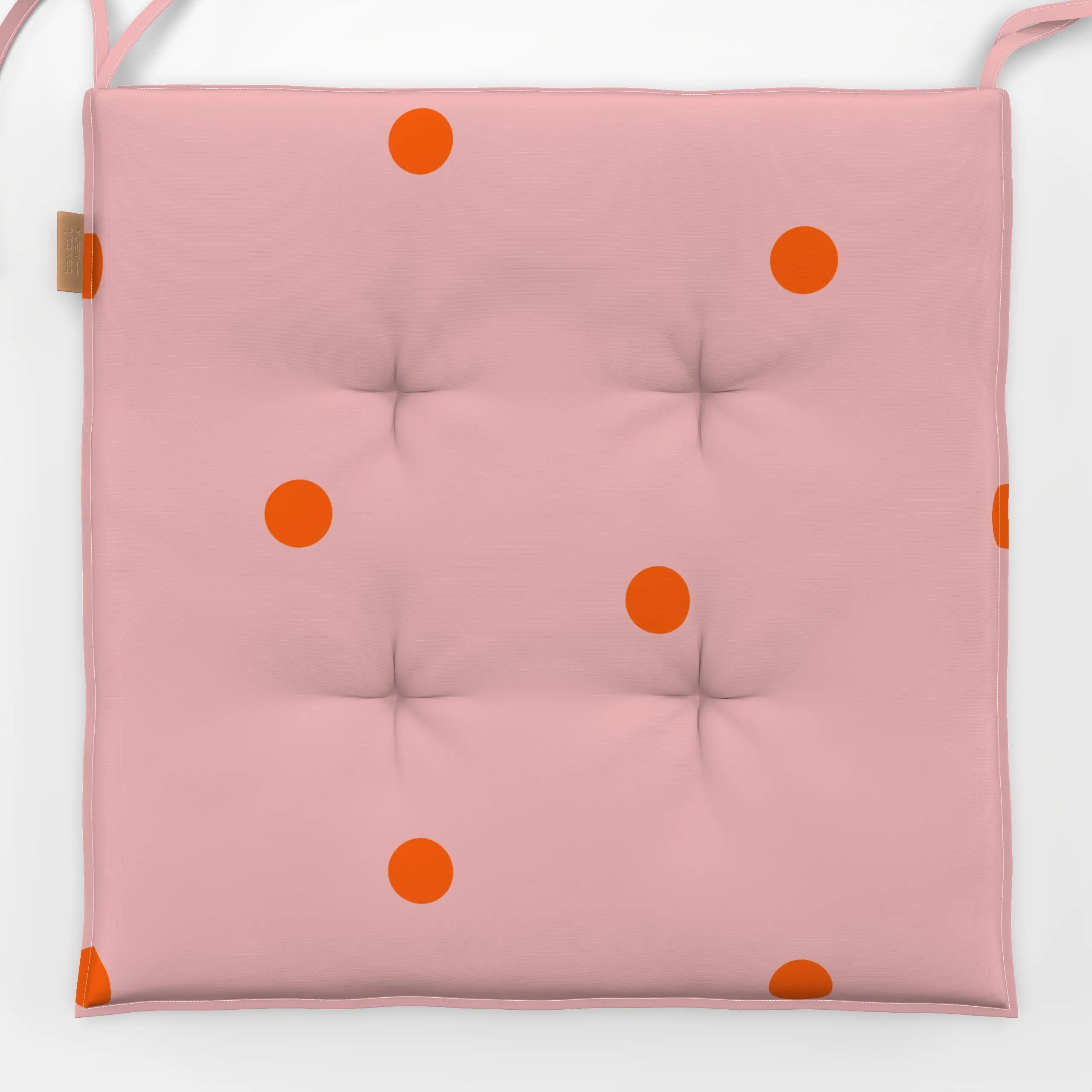 Sitzkissen Punkte Rosa & Rot - Kinderzimmer & Motive für Kinder, Symbole & Muster, Anlässe - von „Maren Gross "; trend, gepu...