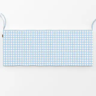 Bankauflage Karomuster Blau