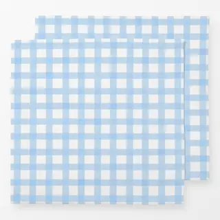 Servietten Karomuster Blau