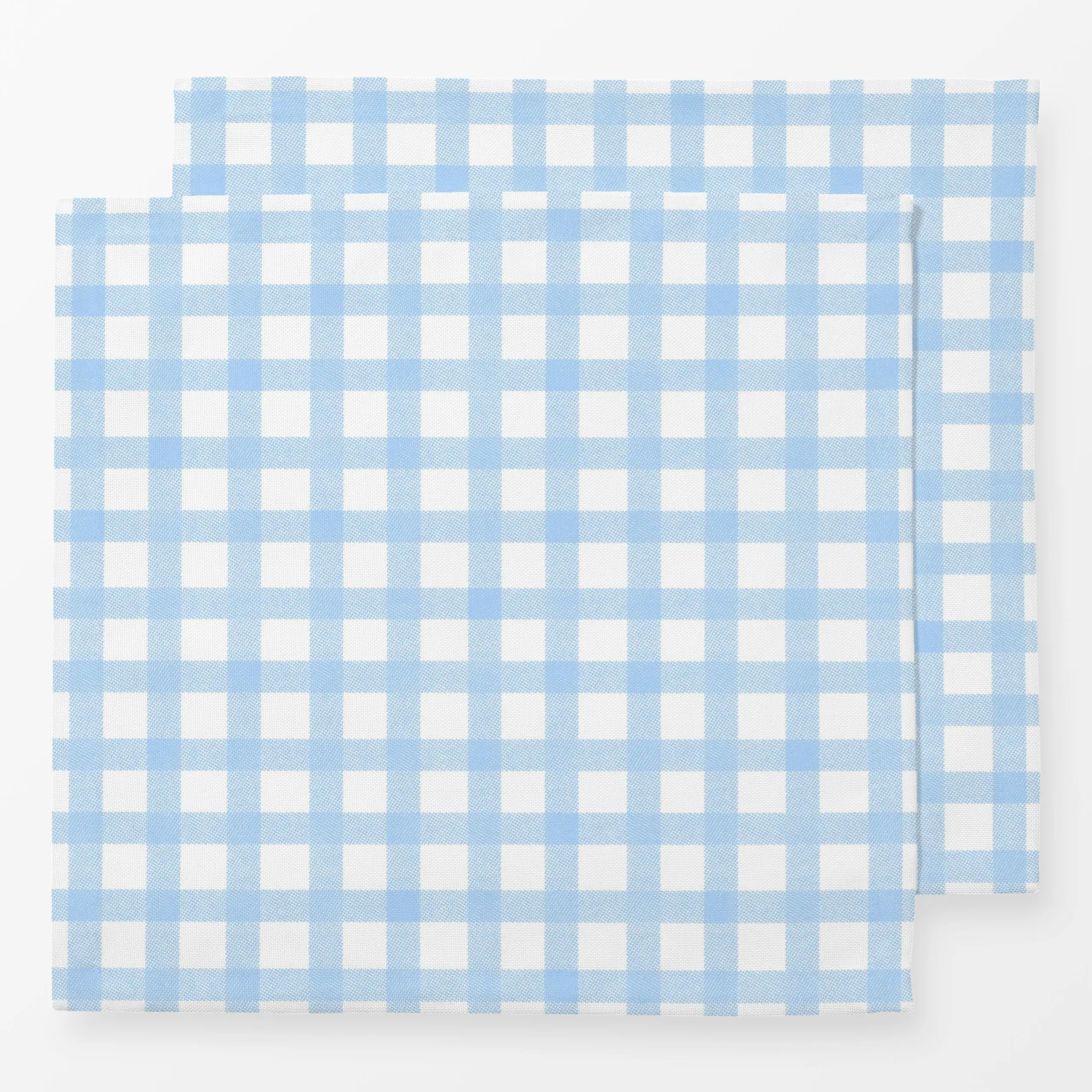 Servietten Karomuster Blau - Symbole & Muster - von „Sophie Augustin Illustration"; Karo, kariert, klassiker, Karomuster, ba...