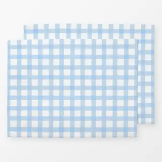 Tischset Karomuster Blau