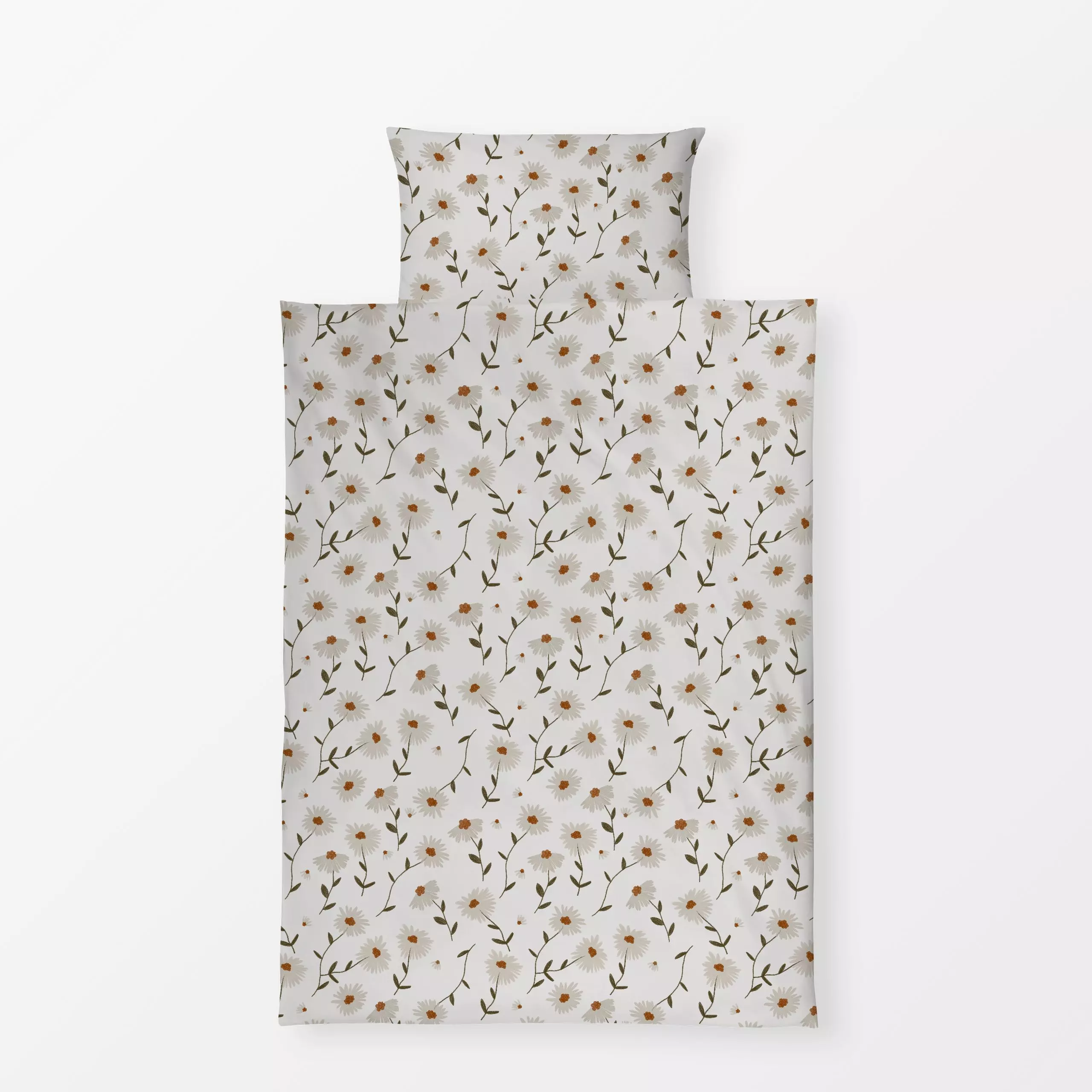 Bettwäsche Flower Fall White Star Pattern - Blumen & Florales, Herbst - von „Jana Driver"; Blumen, Blüten, beige, Herbst, bu...