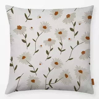 Kissen Flower Fall White Star Pattern