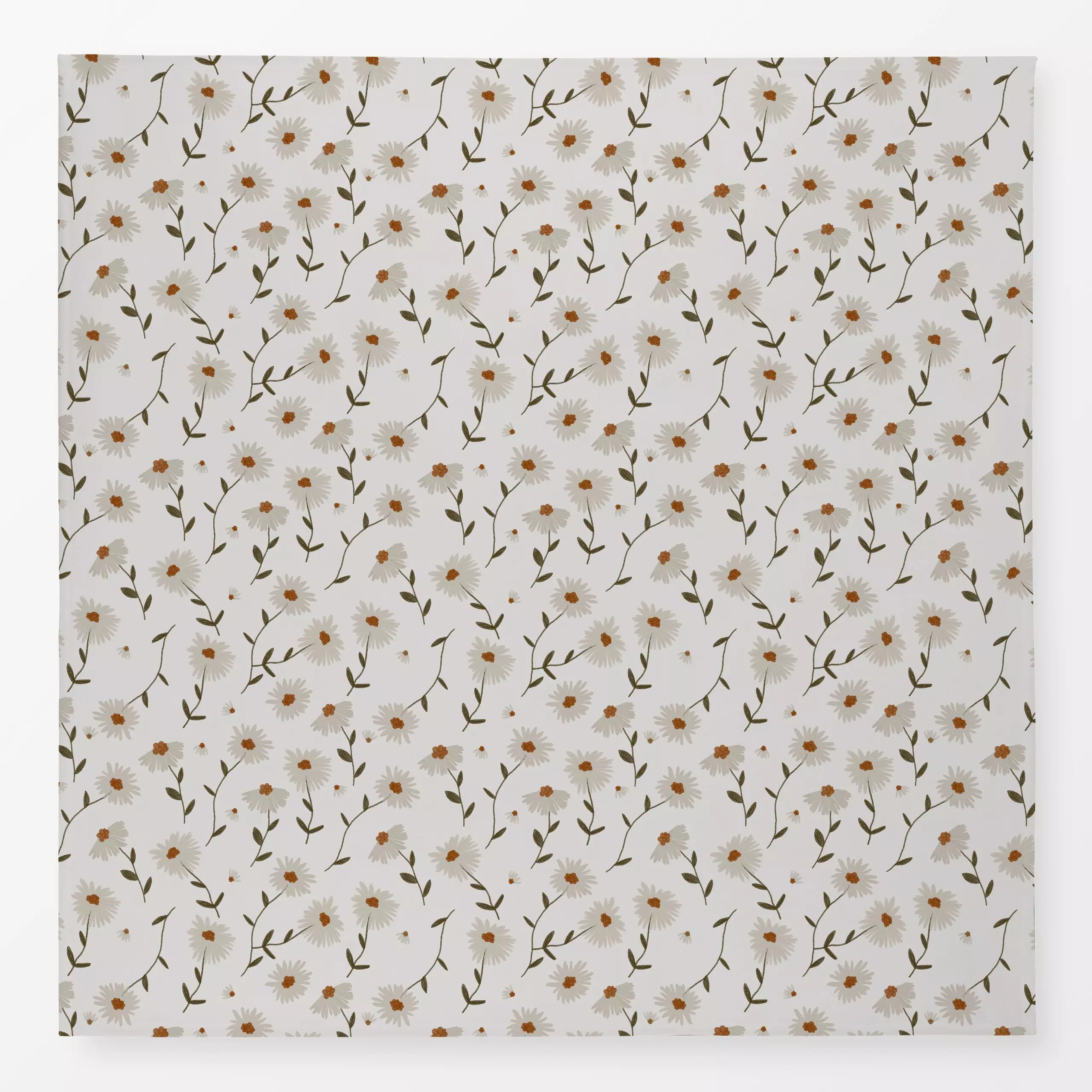Tischdecke Flower Fall White Star Pattern - Blumen & Florales, Herbst - von „Jana Driver"; Blumen, Blüten, beige, Herbst, bu...