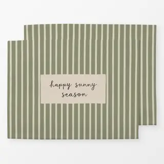 Tischset Happy Sunny Season Streifen
