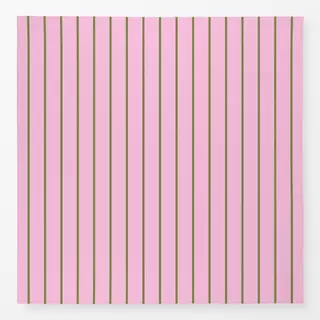 Tischdecke Streifen olivgrün auf rosa
