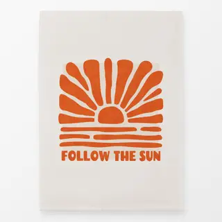 Geschirrtücher Follow The Sun orange