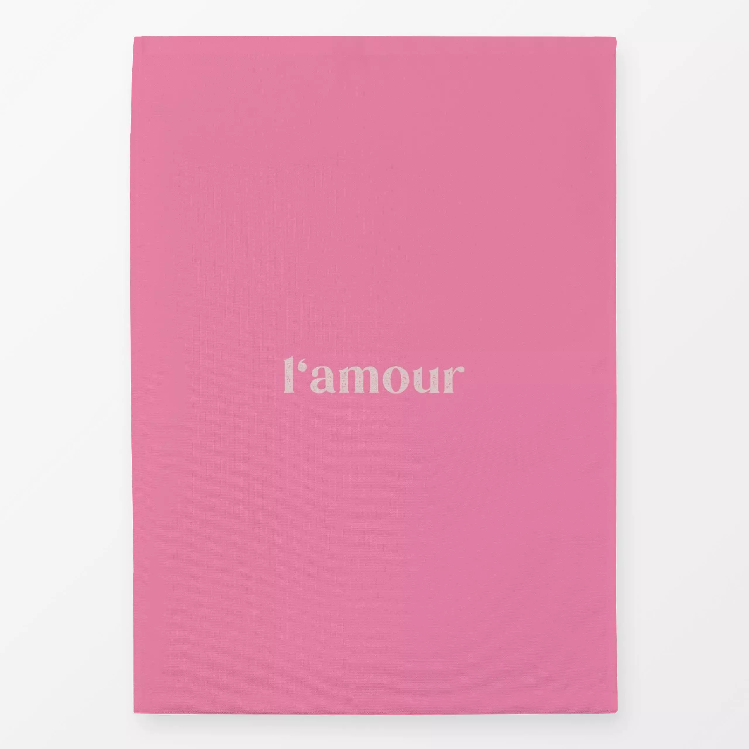 Geschirrtücher L'Amour Pink - Liebe, Romantik & Pride, Sprüche & Schriftzüge, Anlässe - von „DEINKI Studio"; Love, Valentins...