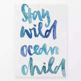 Geschirrtücher Stay wild ocean child blau