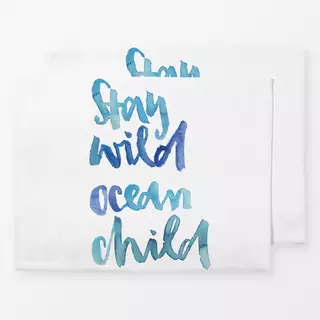 Tischset Stay wild ocean child blau