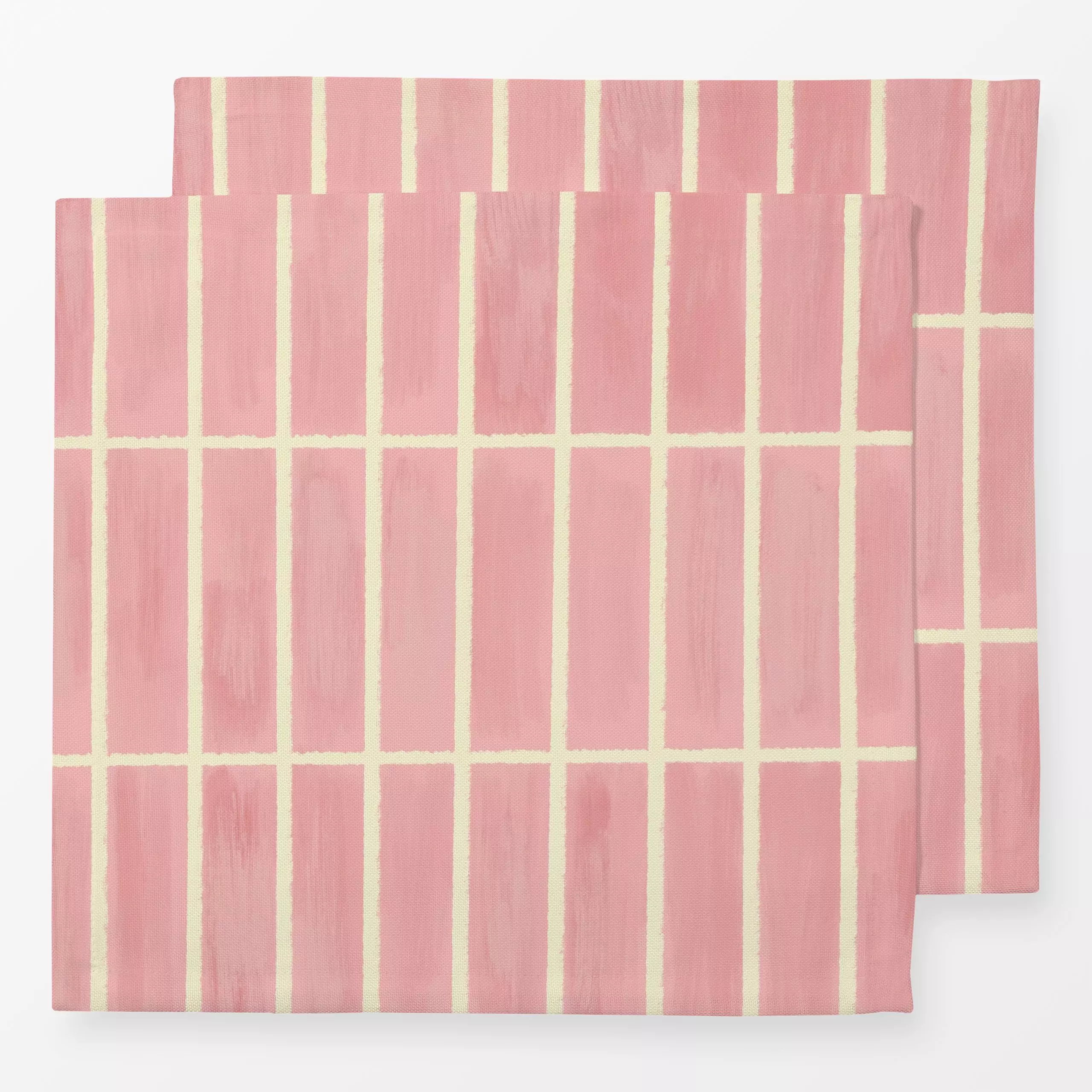 Servietten Karo rosa - Herbst, Symbole & Muster - von „Studio Dolci"; Muster, Linien, Karo, Herbst, herbstlich, autumn, dunk...