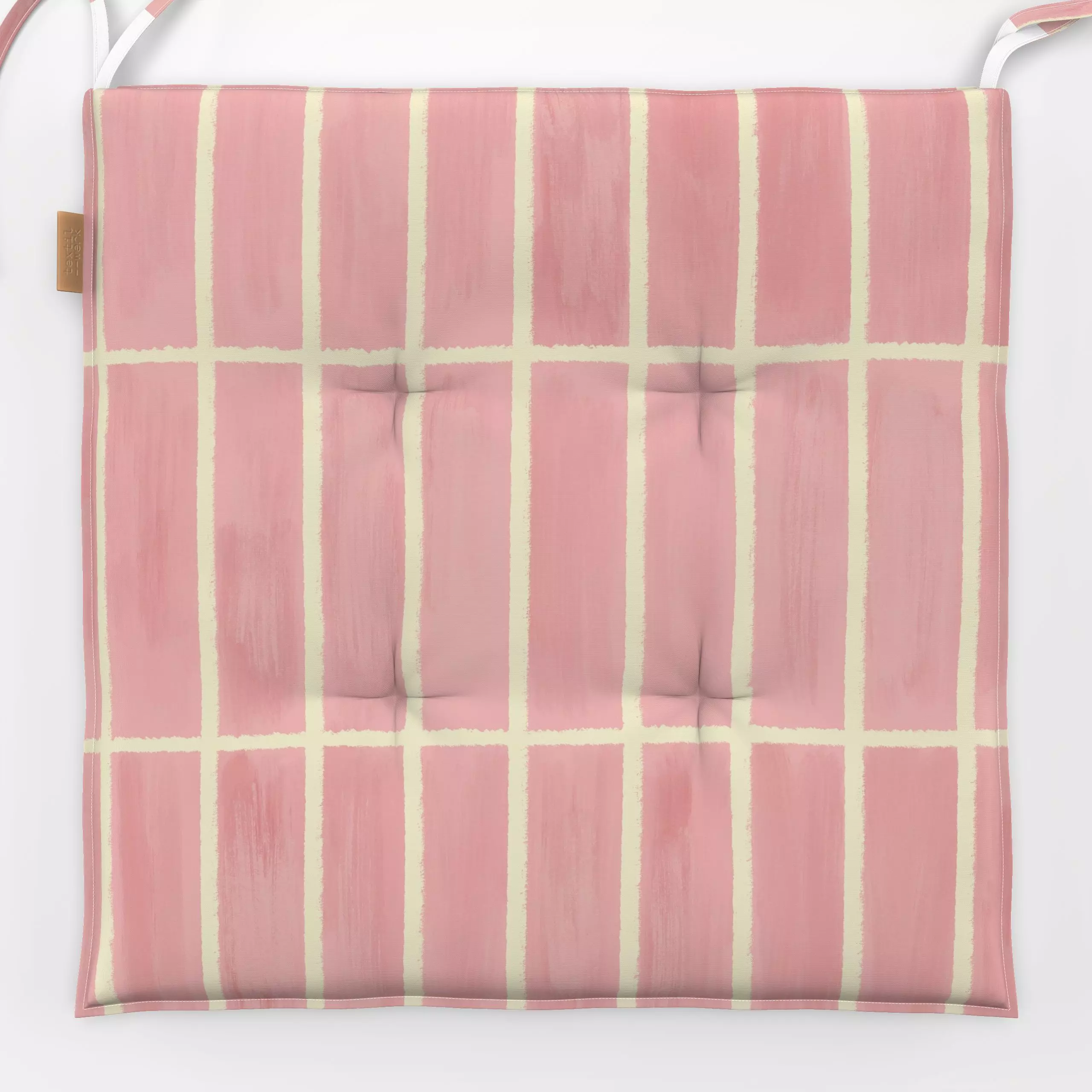 Sitzkissen Karo rosa - Herbst, Symbole & Muster - von „Studio Dolci"; Muster, Linien, Karo, Herbst, herbstlich, autumn, dunk...