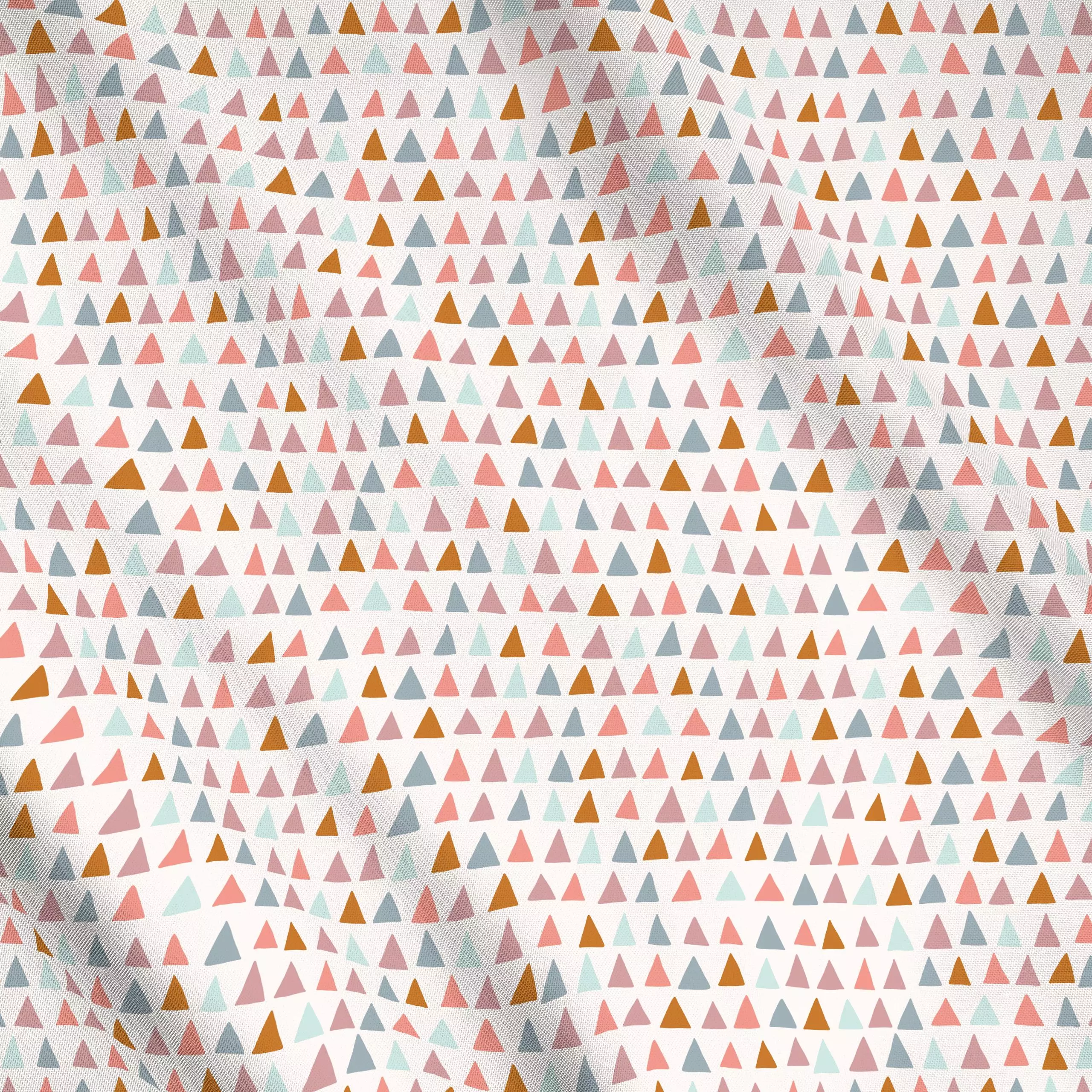 Meterware Triangles Bright Boho, gemustert, fürs Kinderzimmer, von Kathrin Woo