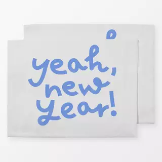 Tischset Happy Year Yeah Blue