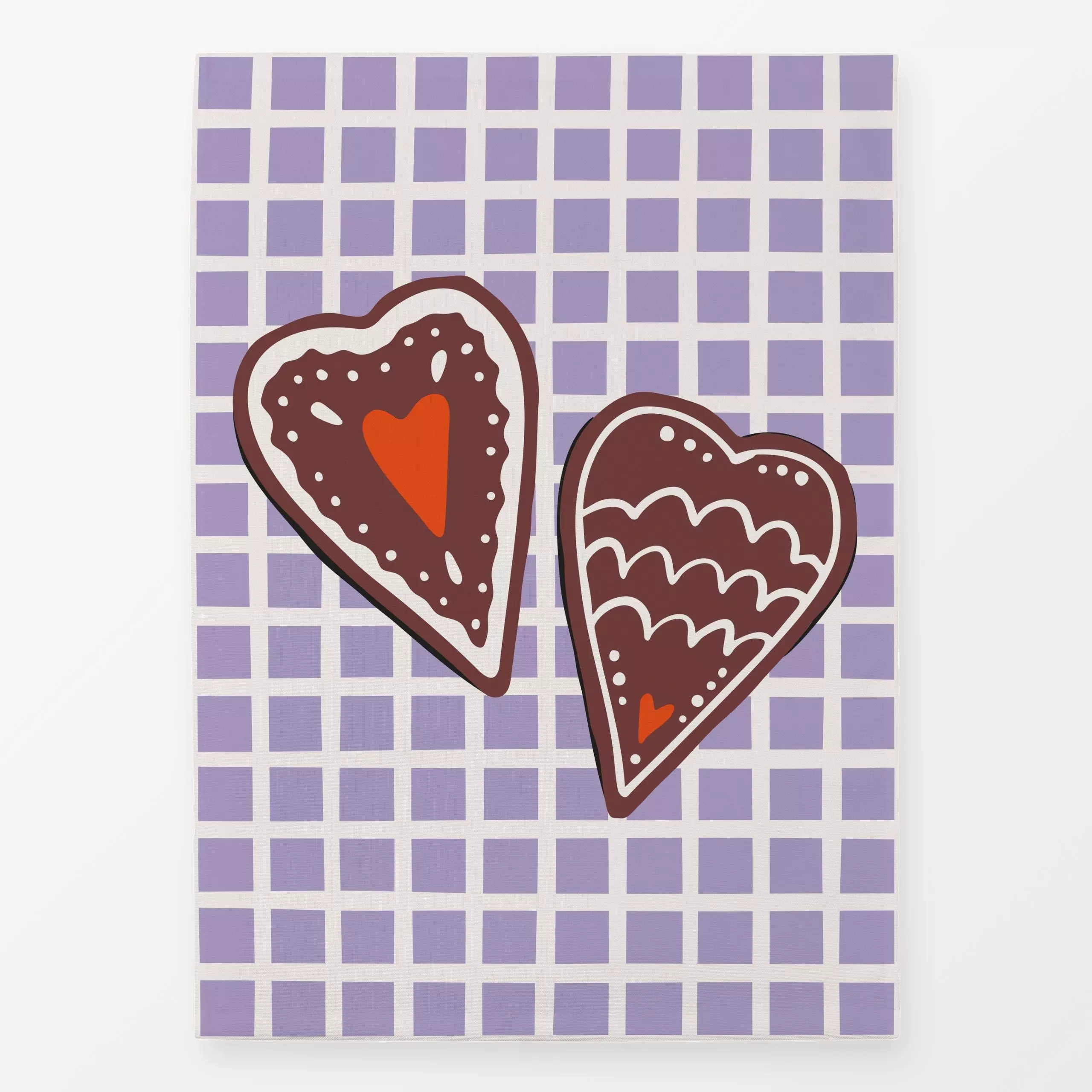 Geschirrtücher Lebkuchen Herzen - Weihnachten - von „moDeern Design Studio"; Süßigkeiten, Herzen, Weihnachten, weihnachtlich...