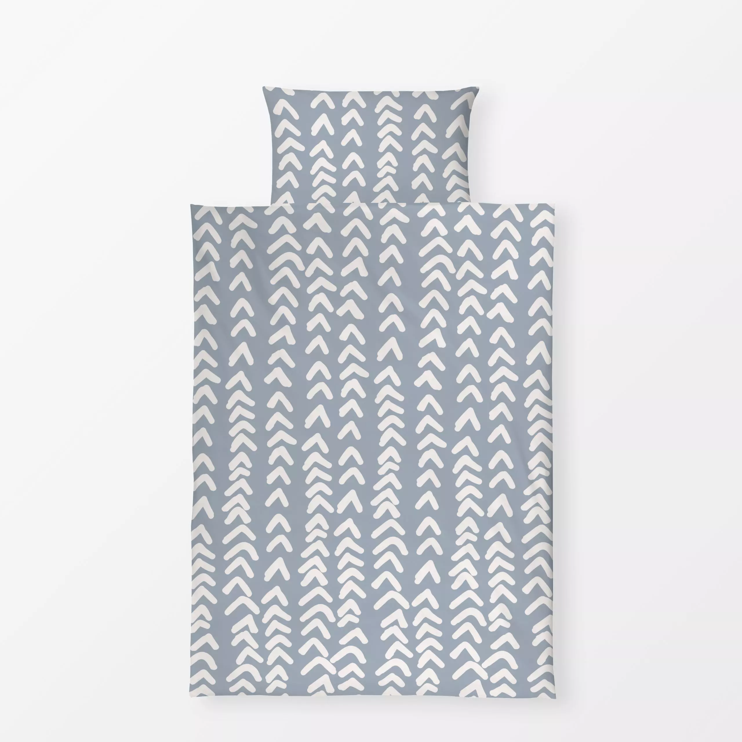 Bettwäsche Strickmuster - Symbole & Muster - von „Uta Naumann"; boho, minimal, abstrakt, modern, Zickzack, minimalistisch, B...